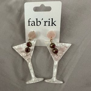 Fab’rik NWT Martini glass Earrings